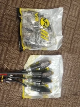 Intermitentes LED universales para motocicleta, indicador de luces intermitentes cortas, accesorios de Color ámbar, Uds.