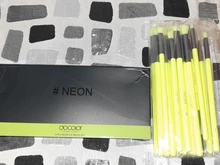 Docolor 15 Uds Set de brochas de maquillaje de ojos profesional ojo sombra antiojeras de cejas pestañas camisas mezcla de pinceles de maquillaje