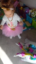 Ropa de 1 año para niña, vestido para niñas con tutú de unicornio, trajes de 1 ° cumpleaños, ropa de Boutique para niñas pequeñas
