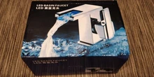 Faucet Sink-Tap Led-Waterfall Bathroom-Basin Hot-Water-Mixer Single-Handle Color Cold