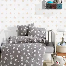 Комплект детской кроватки из хлопка | панда