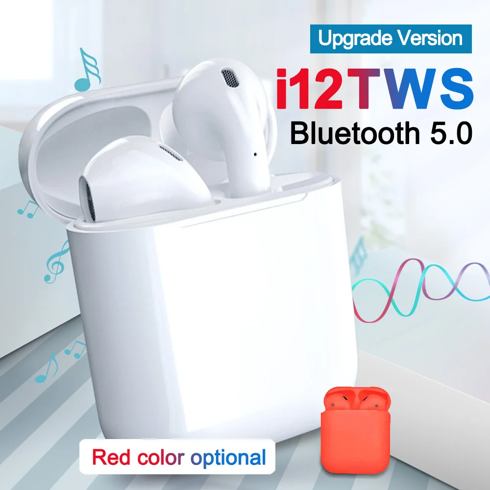 

Upgraded i12 TWS Original Wireless Bluetooth Earphone Stereo Sport Earbuds 5.0 Bluetooth PK Mi i20 i30 i60 i80 tws Drop Shipping