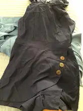 Mono con volantes abotonados y cuello redondo para mujer, pelele informal