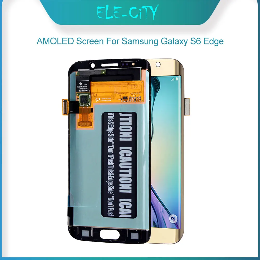 ЖК дисплей Ori для Samsung Galaxy S6 Edge G925F G925A/T/I G925A Super AMOLED сенсорный экран с дигитайзером в
