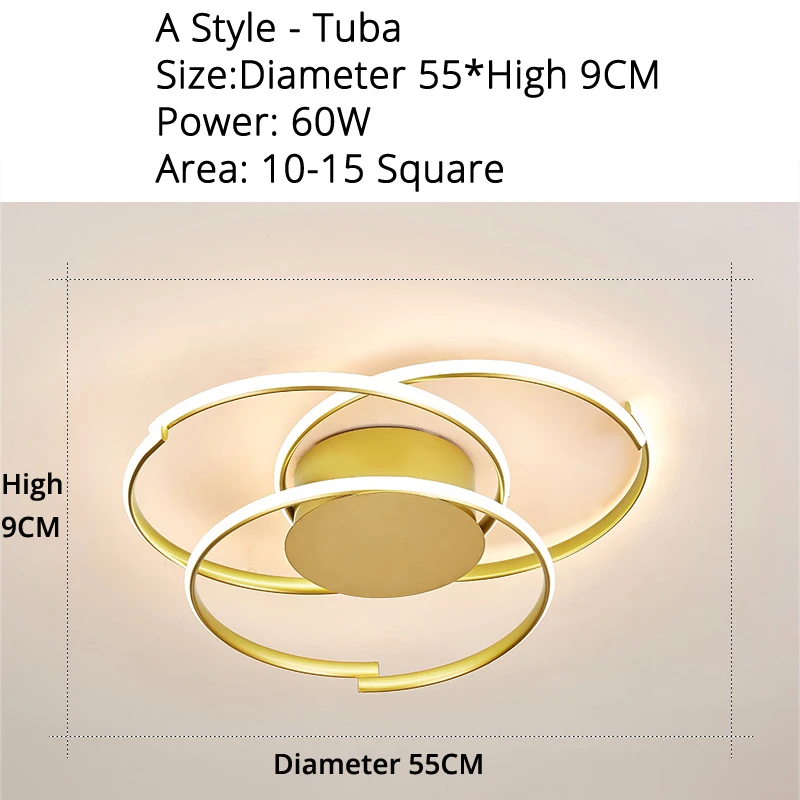 1924 A style 55cm Светодиодный светильник-Люстра для гостиной, спальни, золотого цвета, железный светильник-люстра, светильник для дома, AC85-260V, светильник - Цвет абажура: 1924 A style 55cm