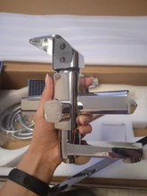 Shower-Mixer Faucet Wall-Mount Bath Rainfall Uythner Chrome/black Spout with Rotate-Tub