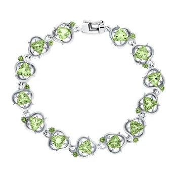 

Silver Bracelet with citrine sunlight sample 925