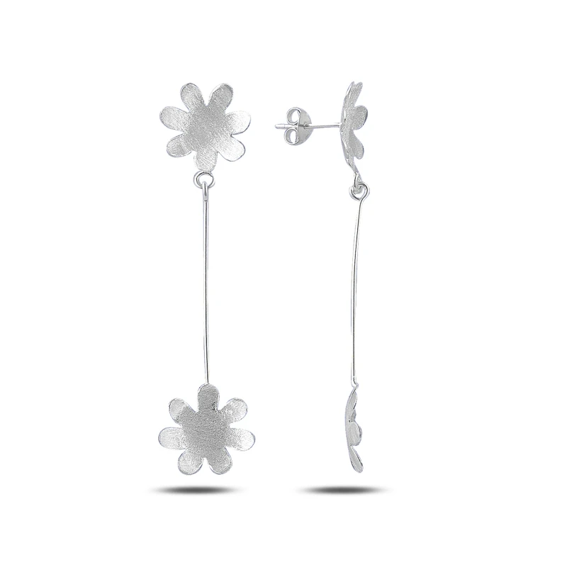 

Silver 925 Sterling Dangle Broseli Daisy Earrings