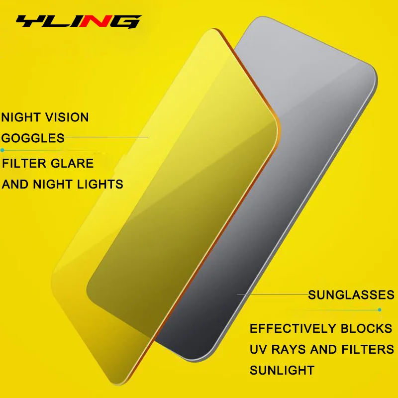 Polarized Sunglasses Anti Glare Sunglasses Car Sun Visor 2 in 1 Polarized Sun Visor Anti-Glare Dazzle UV Blocking Sun Protection Vehicle Windshield Sunshade Mirror Driving Goggles Shiel
