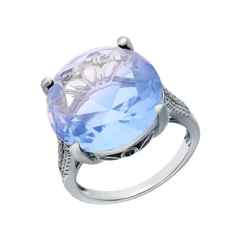 

Silver ring with sieve and cubic zirconium sunlight sample 925