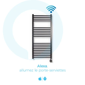 

Wi-Fi MALLORCA black matte OCR Compatible with iOS and Android • Alexa and Google Home