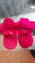 Zapatos de terciopelo para bebés recién nacidos, primeros pasos + banda para mano, para fiesta de cumpleaños, 0-18 meses