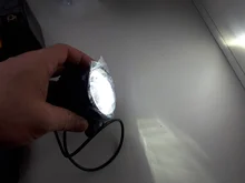 Luz LED redonda resistente al agua, barra de Ojos de Ángel, foco para motocicleta, todoterreno, coche, barco, luz de trabajo, 2 uds./1 Uds.