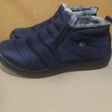 Hombres botas ligero zapatos de invierno para hombres botas nieve calzado de invierno de talla grande 47 Slip On Unisex tobillo botas de invierno