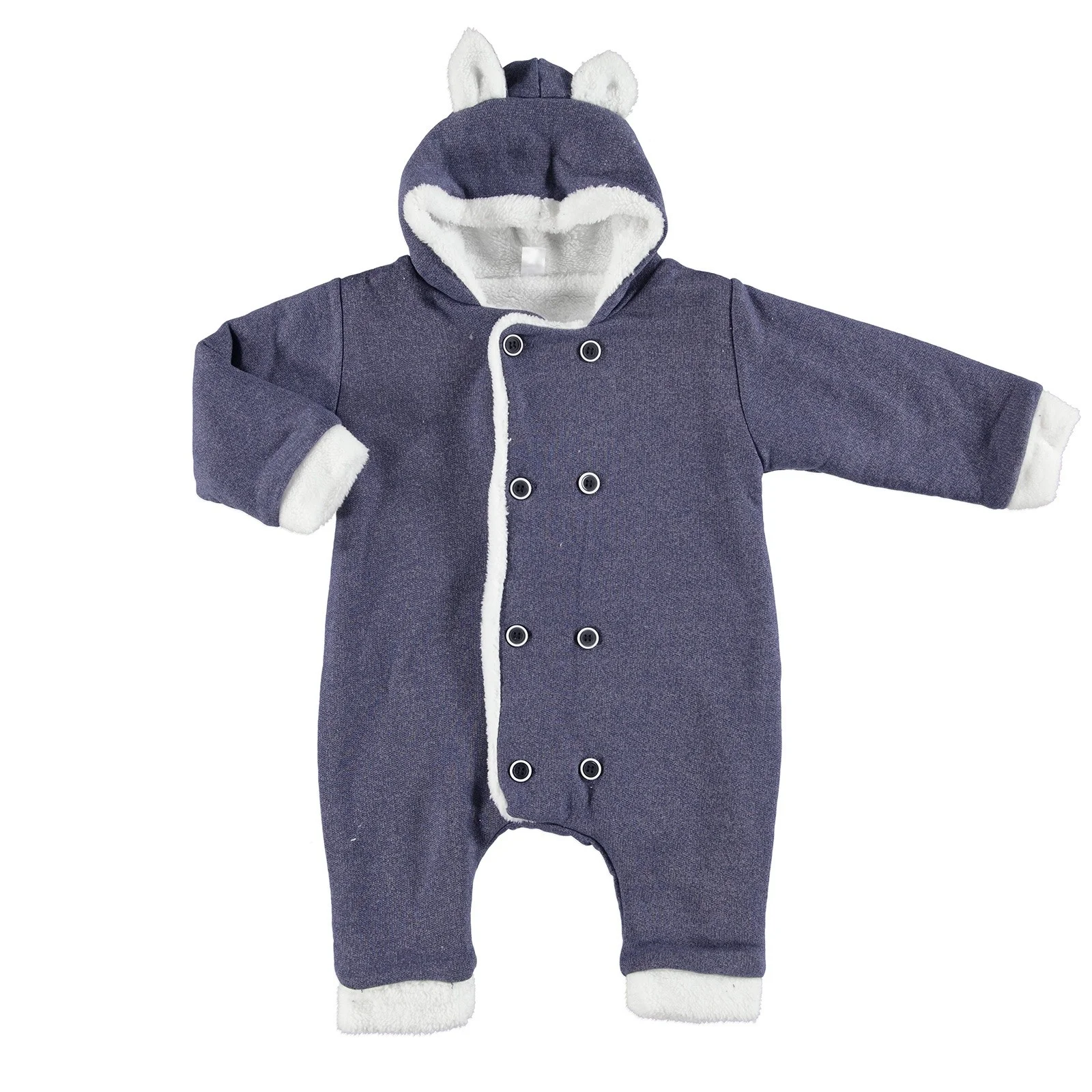 

ebebek BabyZ Baby Button Detail Hoodie Romper