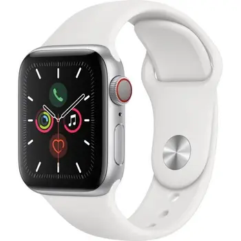 

Apple Watch Serials 5 Cellphone 40mm aluminum plated with sports bracelet White-S/M