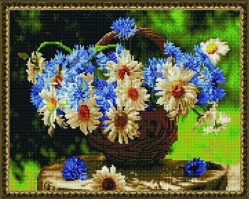 

Making Kit Diamond Mosaic Вышиваем beaded KM0097 "Ромашковое Summer"