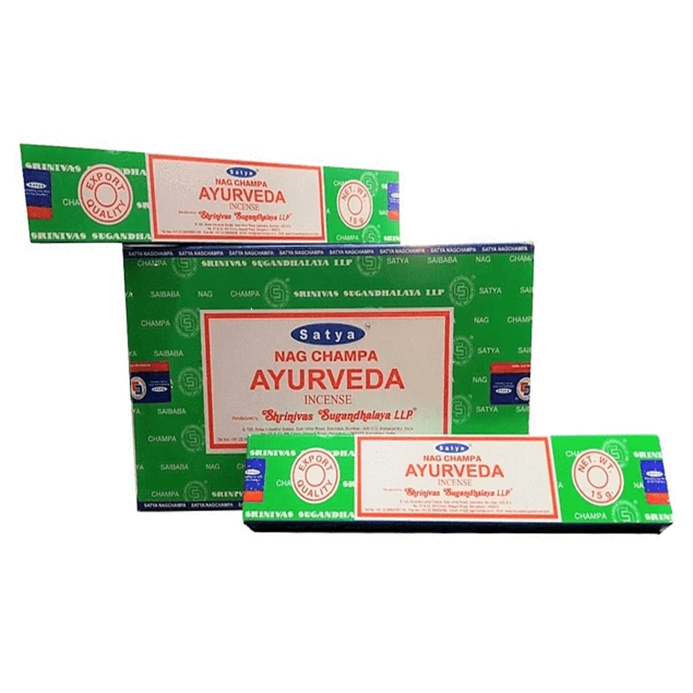SATYATRADITIONALAYURVEDAincense12packsof15grams180gramsof