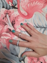 Anillo de plata de primera ley y titanio para hombre y mujer, sortija, plata esterlina 925, Circonia cúbica, zirconia, circonita, zirconita, diseño Simple, blanco y negro, aniversario