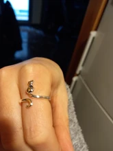 Anillo de Plata de Ley 925 con diseño de gato, joyería fina con diseño de Animal, no alérgico, con apertura sencilla, SR223