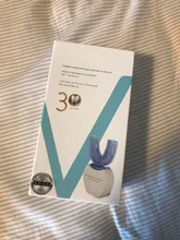 Azdent-cepillo de dientes eléctrico sónico, automático, 360 grados, tipo U, 4 modos, carga USB, blanqueador de dientes, luz azul