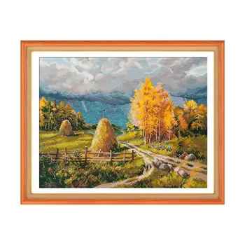 

1273 set for embroidery Aries 'Autumn Thunder' 40 × 30 cm