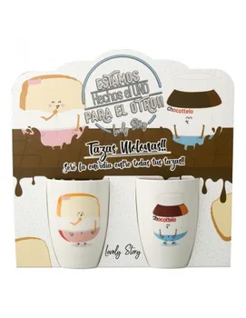 

SET 2 cups with message from LOVELY STORY®We're made for each other.