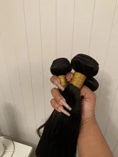 Yavida-extensiones de cabello humano liso brasileño, Color Natural, grado 8A, 100%, venta al por mayor, envío rápido