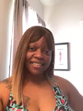 ALAN EATON-Peluca de cabello sintético liso para mujer, cabellera artificial corto y rubio con flequillo, color marrón degradado, estilo Cosplay, resistente al calor