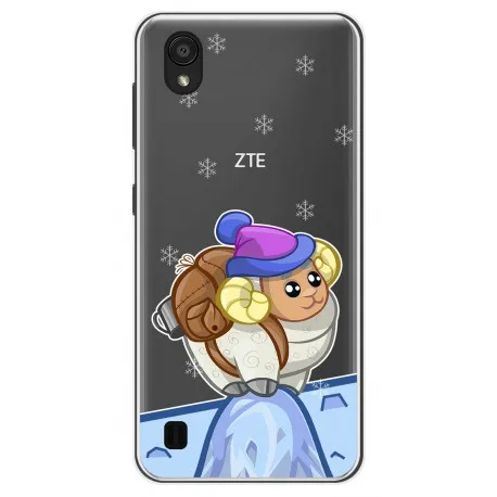 Case Gel Transparent for Zte Blade A5 2019 design Goat Drawings |