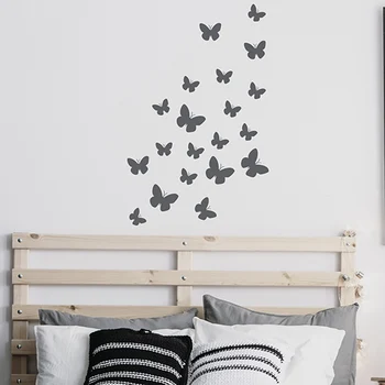 

Butterfly Decal - Set of 28 Butterflies Wall Decals - Girl Bedroom Decor - Girl Wall Stickers