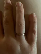 CACANA-anillos de acero inoxidable para parejas, oro rosa, antialergia, lisa, sencilla, Bisutería