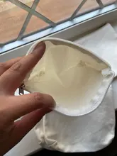 Bolsa de maquillaje DIY, estuche de cremallera de algodón blanco puro, bolsa de viaje sencilla, bolso lavable, 6 unids/lote
