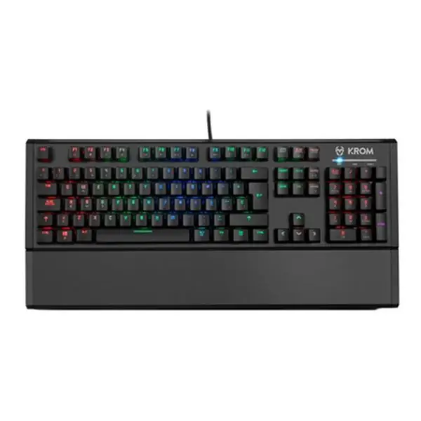Игровая клавиатура Krom Kempo светодиодный RGB черный