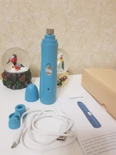 Pet-Nail-Grinder Scissors File Painless Rechargeable Grooming-Trimmer-Tools Electric