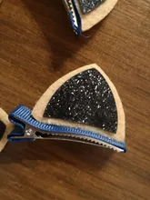 Horquilla con orejas de gato y lentejuelas tridimensional para niña, 2 uds., horquilla para niña, horquilla para bebé, clip LATERAL, regalo de vacaciones