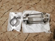 1.5 Tri Clamp Clover Sanitay Flow Sight Glass Diopter 304 Stainless Steel Fitting For