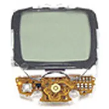 Дисплей Nokia 7110 в комплекте с рамкой и резиновый, свинцовый