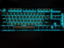 PBT Keycap Keyboard-Key-Cap Mx-Switches Cherry-Profile Gray Dolch Double-Shot Black Blue