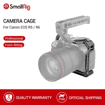 

SmallRig Camera Cage For Canon EOS R5 and R6 Dslr With NATO Rail&Cold Shoes&ARRI-style Mounts Video Shooting DIY Cage -2982