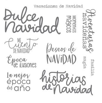 

Spanish stamp Clear Stamp for Scrapbooking Transparent Silicone Rubber DIY Photo Album Decor Y1031