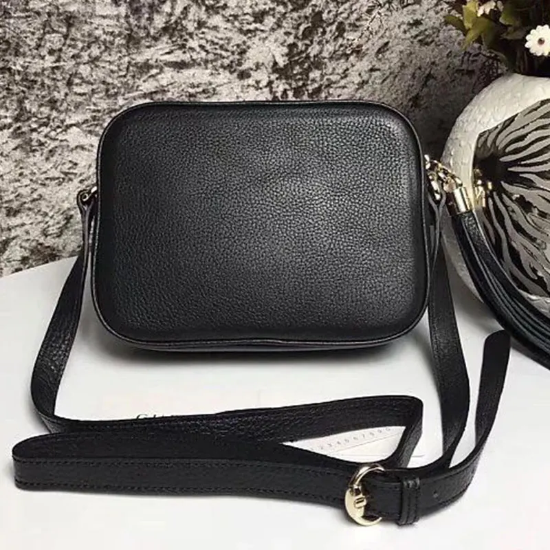 Женская сумка через плечо, знаменитая популярная роскошная сумка, фирменный дизайн, сумки через плечо, женская сумка - Цвет: Черный