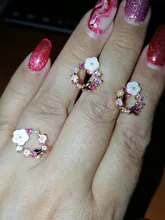 Anillo de boda con diseño de flores y mariposas para mujer, sortija de boda con circonita de oro rosa, Glamour, regalo para niñas, joyería creativa