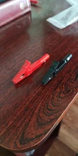 Alligator-Clip Socket-Battery Test-Probe Banana-Plug Black 55MM with 4mm Red