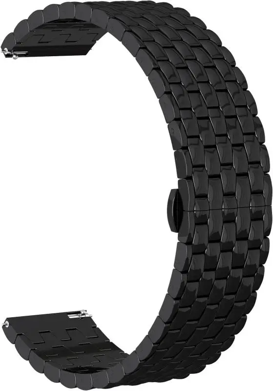 Strap metal gsmin snake pro 22 for haylou solar ls05 (black) | Наручные часы