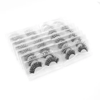 

Damepapil 10/20/30/50/100 Pairs 3d Faux Mink Lashes Wholesale Full Strip Hand Made 14/16/18mm Soft Natural Faux Mink Lashes Bulk