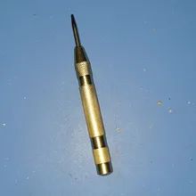 Herramienta de punzonado central multifuncional, 5 pulgadas, con resorte central, marca de indentación de madera, herramienta para carpintería