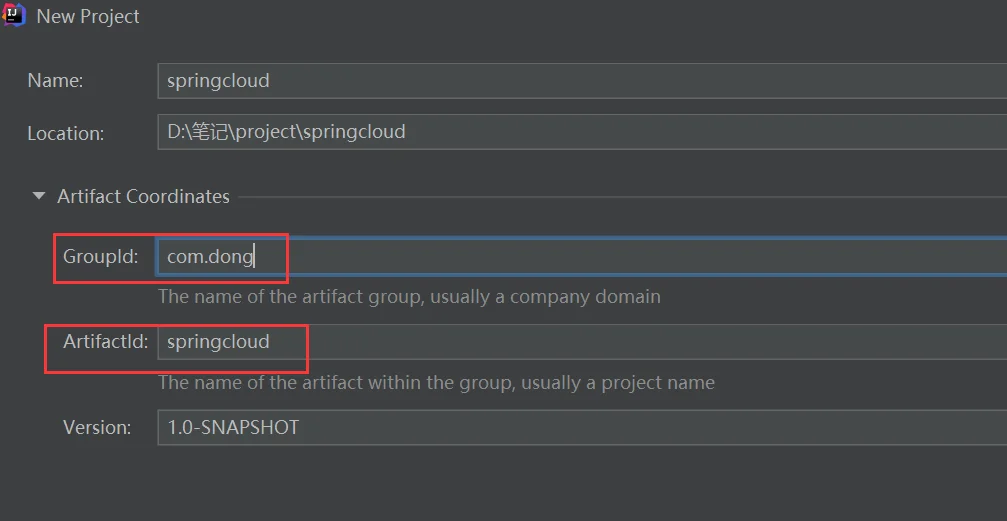 newSpringCloudProject