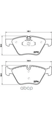 Колодки Тормозные Передние Brembo P06057 Brembo арт. P06057