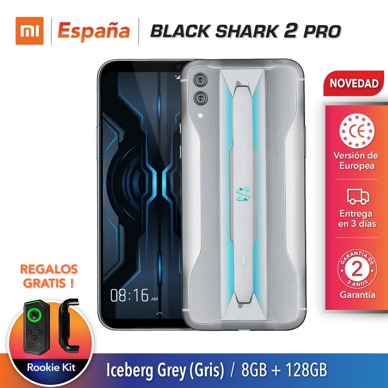 Xiaomi Black Shark 2 Pro (128GB ROM, 8GB RAM, Android, Nuevo, Libre) [Teléfono Movil Versión Global para Xiaomi Black Shark 2 Pro (128GB ROM, 8GB RAM, Android, Nuevo, Libre) [Teléfono Movil Versión Global para
